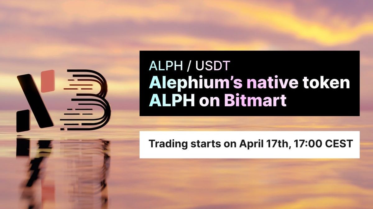 Alephium’s native token ALPH on Bitmart