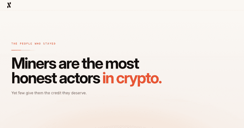 Miners Are the Most Honest Actors in Crypto & Nobody Gives Them Credit
