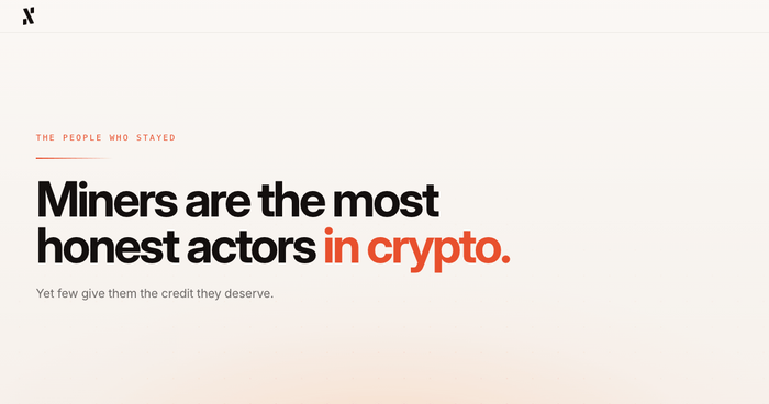 Miners Are the Most Honest Actors in Crypto & Nobody Gives Them Credit