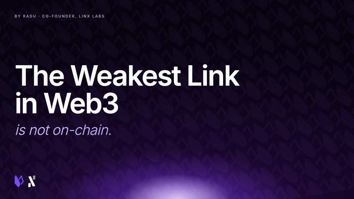 The Weakest Link in Web3 Is Not On-Chain