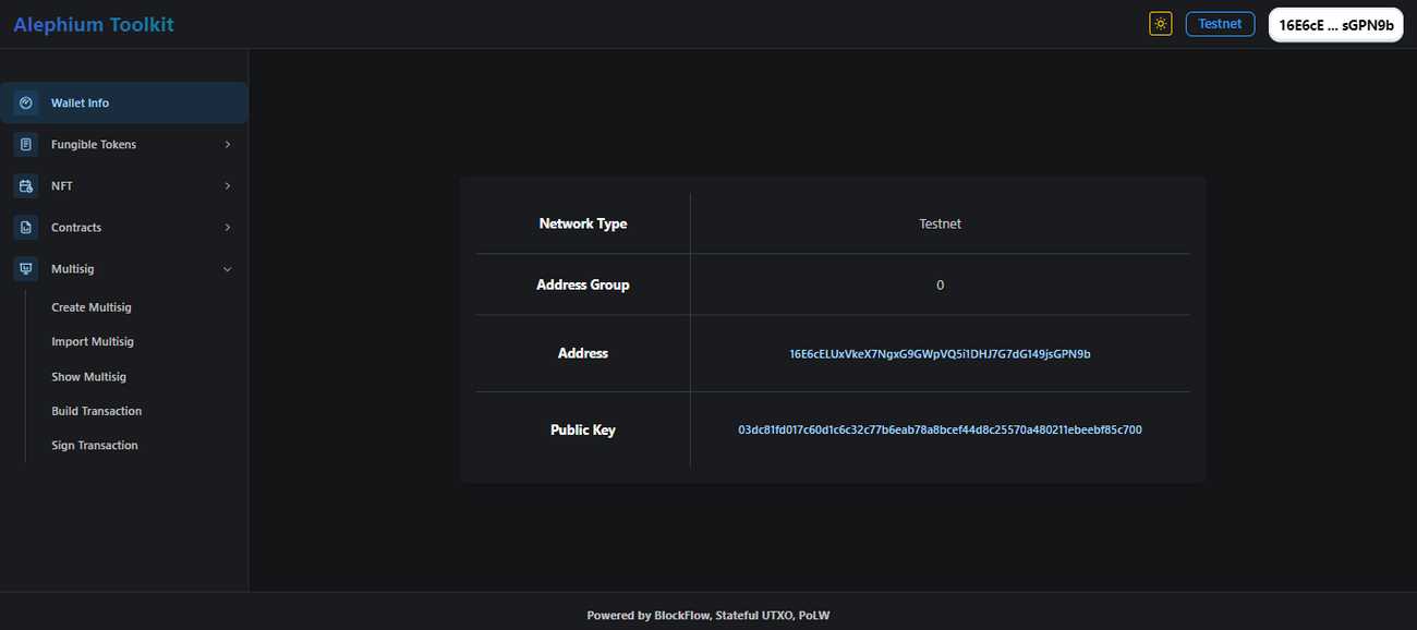 Alephium Multisig GUI is here!
