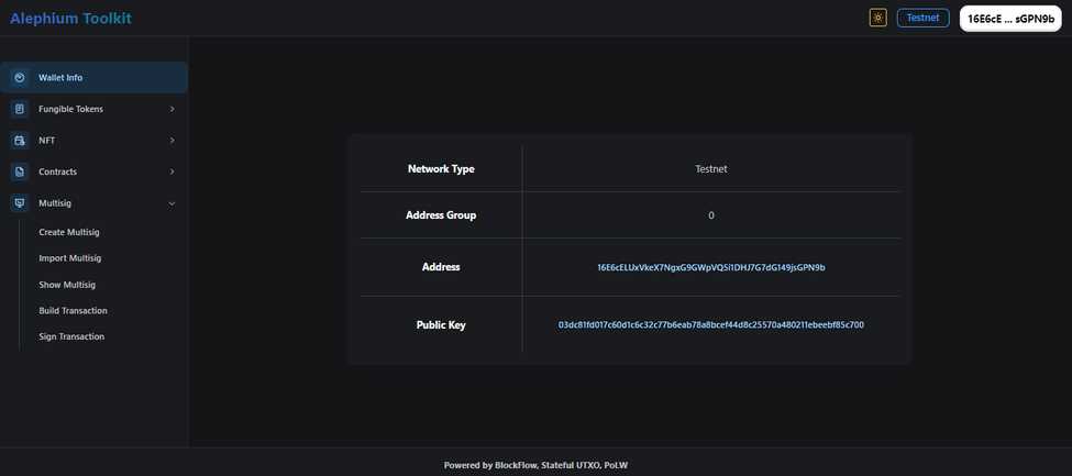 Alephium Multisig GUI is here!